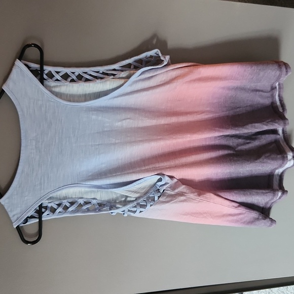 Mudd Plus Size Crewneck Tie Dye Tank Top - Picture 4 of 4